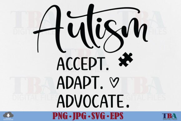 Autism Awareness SVG, Autism Mom PNG Graphics and T-Shirt Designs