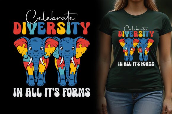 Celebrate Diversity Autism Awareness PNG Graphics and T-Shirt Designs Review