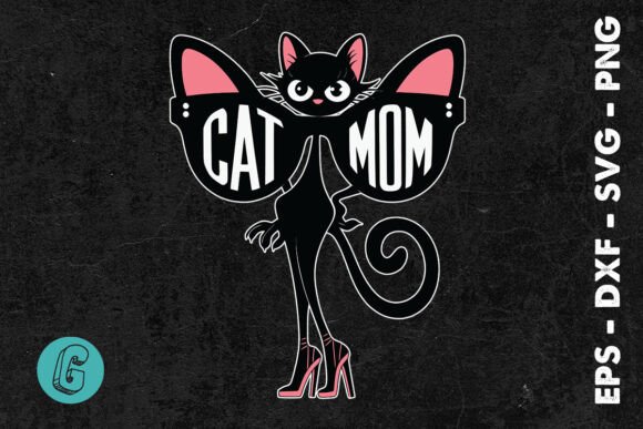 Cool Cat Slay Mom Mother s Day SVG Graphics and Print Templates Review