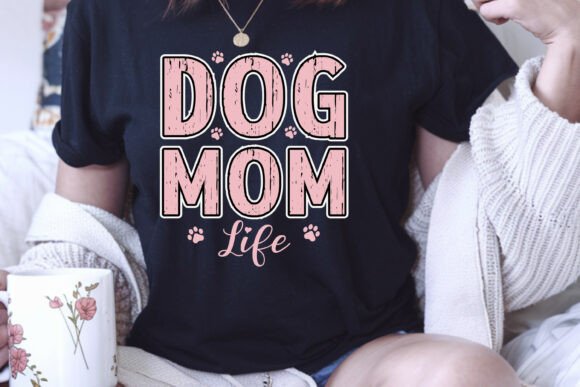 Dog Mom Life Retro Svg Png Graphics and T-Shirt Designs