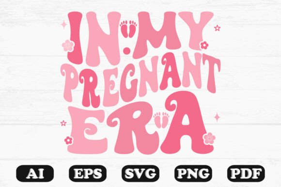 Fun Pink Pregnancy Announcement Shirt De Graphics and T-Shirt Designs