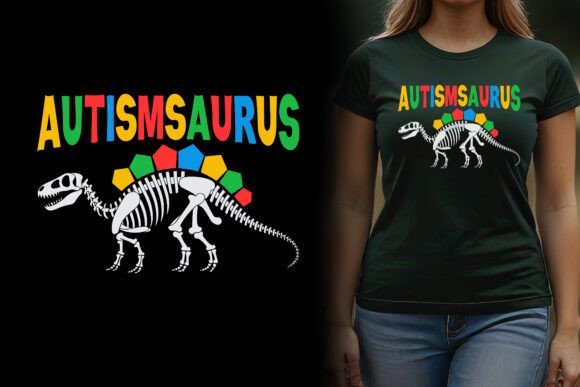 Funny Autism Saurus Graphics T-shirt Review