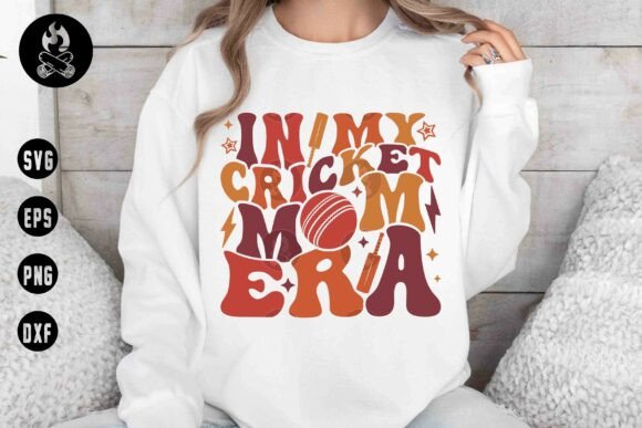 In My Cricket Mom Era Retro SVG PNG Graphics and T-Shirt Designs Review