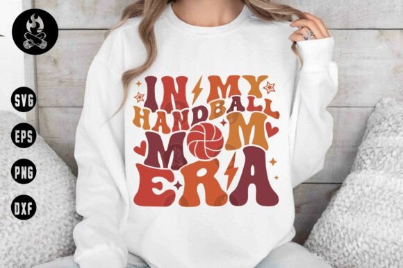 In My Handball Mom Era Retro SVG PNG Graphics and T-Shirt Designs