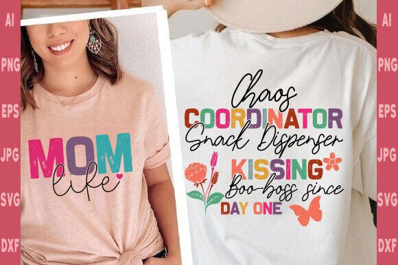 Mom Chaos Coordinator Svg Png, Motivatio Graphics and T-Shirt Designs
