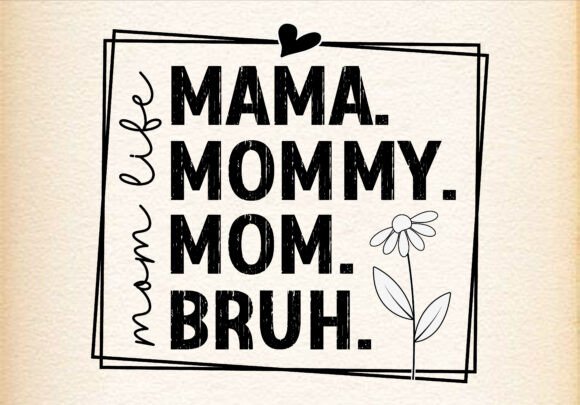 Mom Life Mothers Day Retro Svg Png Graphics and T-Shirt Designs Review
