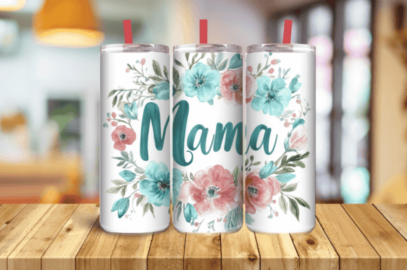 Retro Mama 20oz Sublimation Desi Graphics and Tumbler Wraps